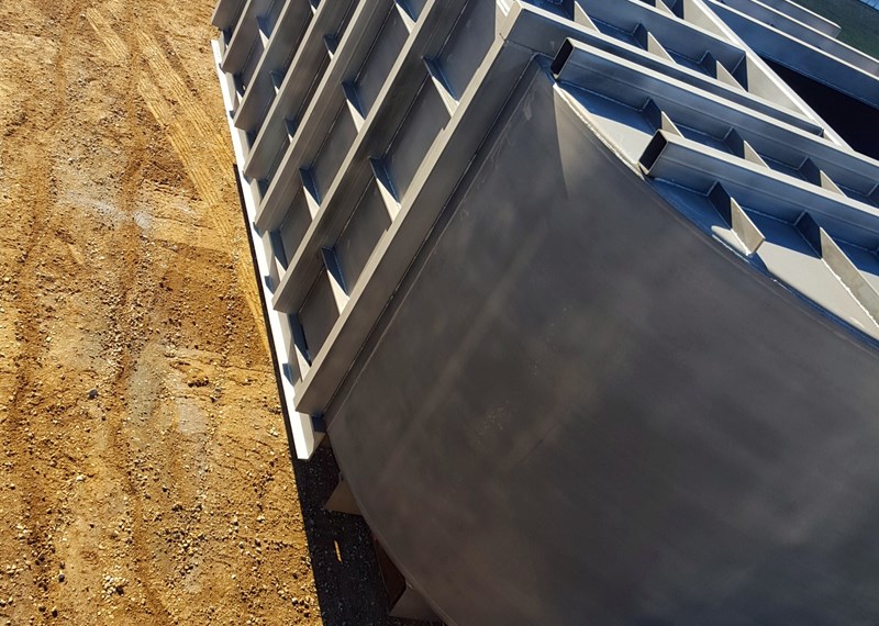 Below Grade Elliptical Steel Tank