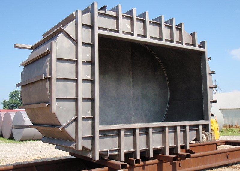 Below Grade Steel Vault Side Structure Support
