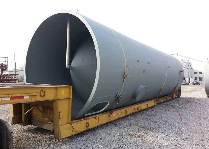 Skirted 45 Degree Cone Bottom Storage Tank 12'x38'